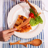 Olive Wood Flatware Set, Fork, Spoon and Knife